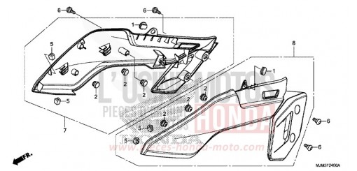 SIDE COVER VFR800FE de 2014